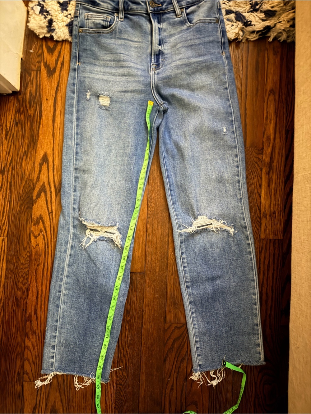 Hidden Jeans Womens 27 High Rise Distressed straight leg Jeans
